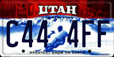 UT license plate C444FF
