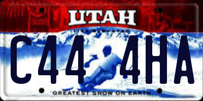 UT license plate C444HA