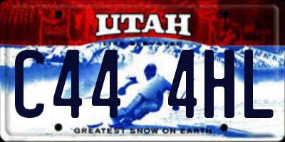 UT license plate C444HL