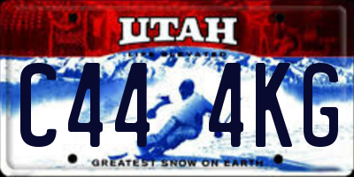 UT license plate C444KG