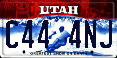 UT license plate C444NJ