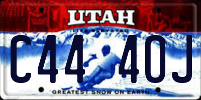 UT license plate C444OJ