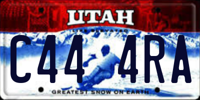 UT license plate C444RA