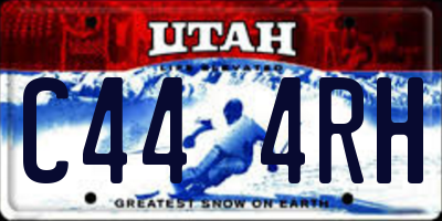 UT license plate C444RH
