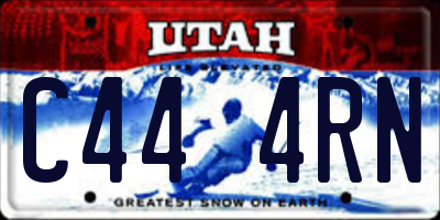UT license plate C444RN