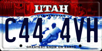 UT license plate C444VH
