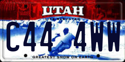 UT license plate C444WW
