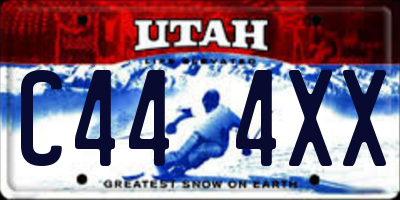 UT license plate C444XX