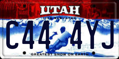 UT license plate C444YJ