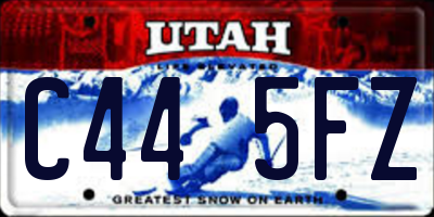 UT license plate C445FZ