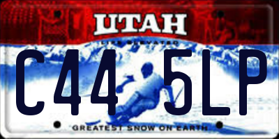 UT license plate C445LP