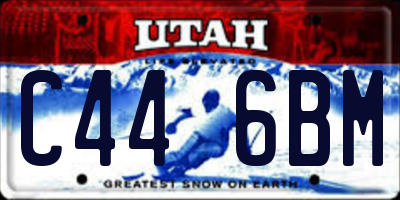 UT license plate C446BM
