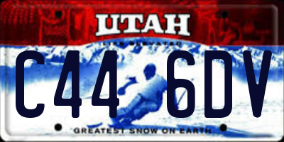 UT license plate C446DV