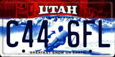 UT license plate C446FL