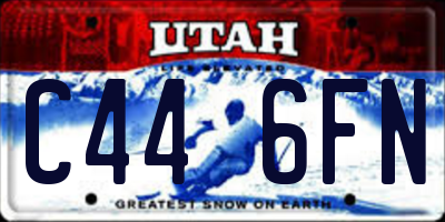 UT license plate C446FN