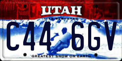 UT license plate C446GV