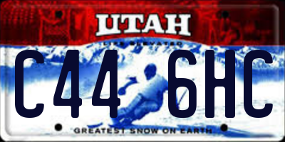 UT license plate C446HC