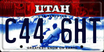 UT license plate C446HT