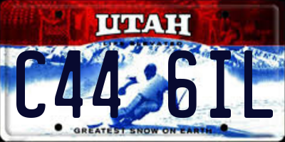 UT license plate C446IL