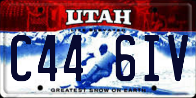 UT license plate C446IV