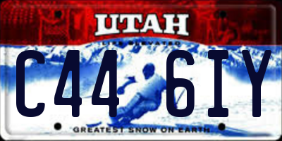 UT license plate C446IY
