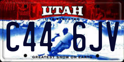 UT license plate C446JV