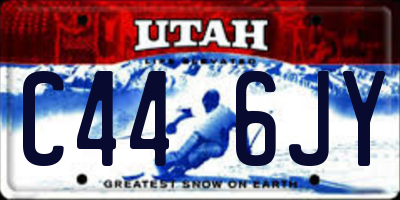 UT license plate C446JY