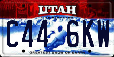 UT license plate C446KW