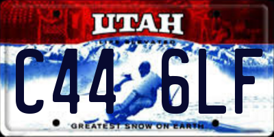 UT license plate C446LF