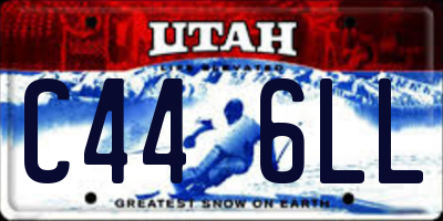 UT license plate C446LL