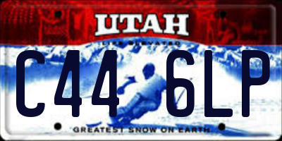 UT license plate C446LP