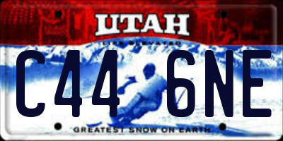UT license plate C446NE