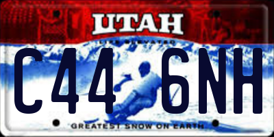 UT license plate C446NH