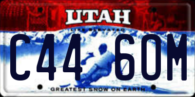 UT license plate C446OM