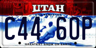 UT license plate C446OP