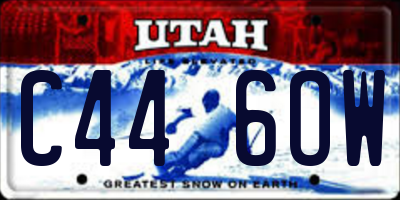 UT license plate C446OW