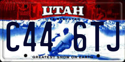 UT license plate C446TJ