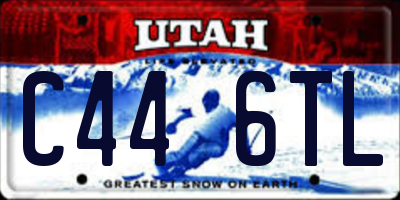 UT license plate C446TL
