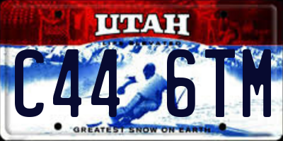 UT license plate C446TM