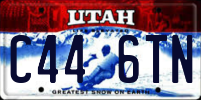 UT license plate C446TN