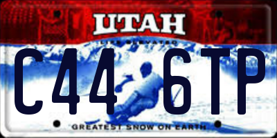 UT license plate C446TP