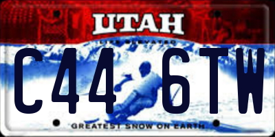 UT license plate C446TW