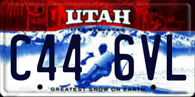 UT license plate C446VL