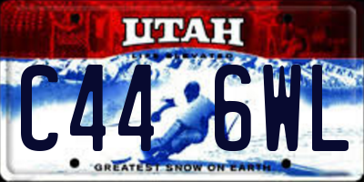 UT license plate C446WL