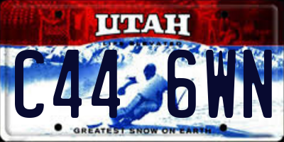 UT license plate C446WN