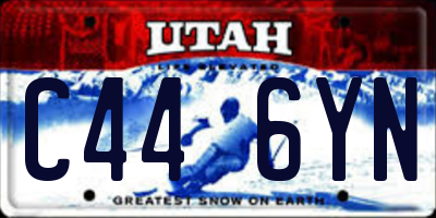 UT license plate C446YN