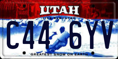 UT license plate C446YV