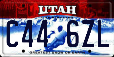 UT license plate C446ZL