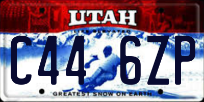 UT license plate C446ZP