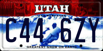 UT license plate C446ZY